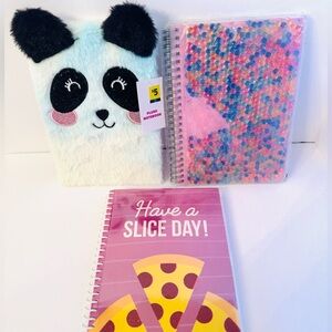 Fun designs journal books for kids - Set of 3; New